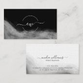 Elegant Signature Script Calligraphy Logo Black Bl Visitekaartje (Voorkant / Achterkant)