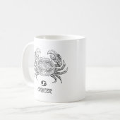 Elégant signe Zodiaque Café Mug (Devant gauche)