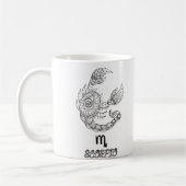 Elégant signe Zodiaque Café Mug (Gauche)