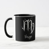 Élégant signe Zodiaque noir Mug (Gauche)