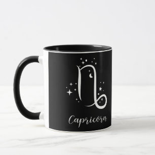 Élégant signe Zodiaque noir Mug