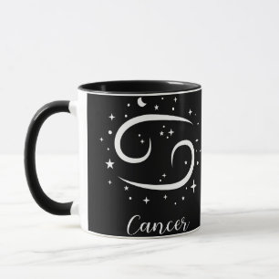 Élégant signe Zodiaque noir Mug