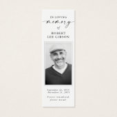 Élégant Signet de photos commémoratives (Devant)