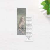 Élégant Signet de poème commémoratif photo funérai (Bureau)