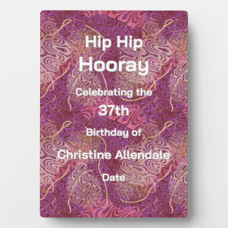 Elegant Silhouette Stencil Abstract Art Birthday Fotoplaat