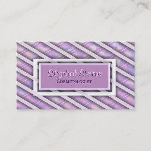 Elegant Silk Ribbon Weave Visitekaartje