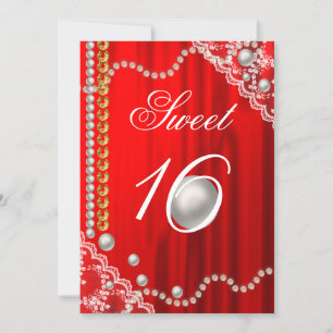 Elegant Silk, witte parels, kant en goudzoet 16 Kaart