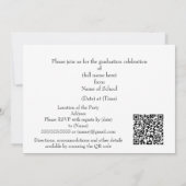 Elegant Silver and Black Grad Party invitation (Dos)
