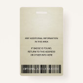 ELEGANT SILVER BLEEK GOLD VIP EVENT TOEGANGSPASSEN BADGE (Achterkant)