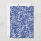 ELEGANT SILVER BLUE FLORAL BEWAREN DE DATUM (Achterkant)