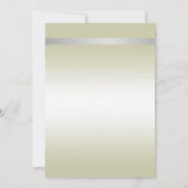 Elegant Silver Bow House Warming Party Kaart (Achterkant)