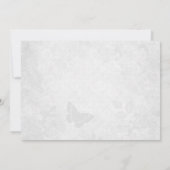 Elegant Silver Bridal Shower Kaart (Achterkant)