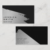 Elegant Silver Brushed II Visitekaartje (Voorkant / Achterkant)