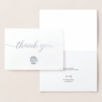 Elegant Silver Business logo Bedankt Folie