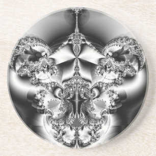 Elegant Silver Chandelier Zandsteen Onderzetter