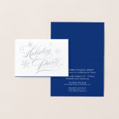 Elégant Silver Corporate Fête Invitation (Affichage)