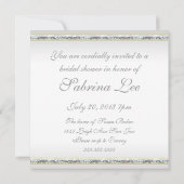 Elegant Silver Damask en Roze Rose Vrijgezellenfee Kaart (Achterkant)