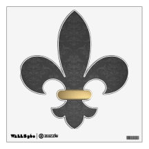 Elegant Silver Damask Fleur De Lis