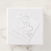 Elegant Silver Dank u Folie voor labels (Met doos)