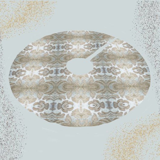 Elegant Silver en Gold tone  Upholstery Kerstboom Rok