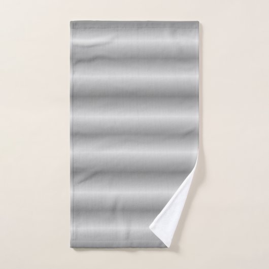 Elegant Silver en Grijze Stripes Bad Handdoek (Handdoek)