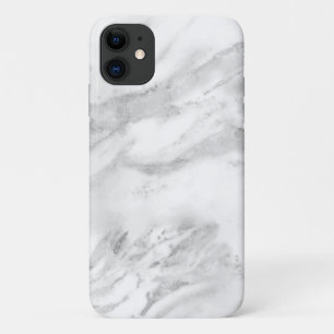 Elegant Silver Foil   Chic Marble iPhone 11 Hoesje
