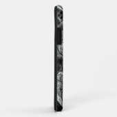 Elegant Silver Fractal Design Digital Art Case-Mate iPhone Case (Achterkant/rechts)