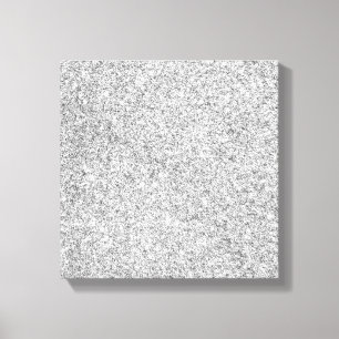 Elegant Silver Glitter Canvas Afdruk