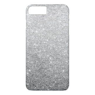 Elegant Silver Glitter iPhone 8 Plus / 7 Plus Hoesje