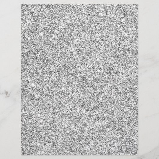 Elegant Silver Glitter Flyer (Voorkant)