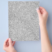 Elegant Silver Glitter Flyer (Hand)