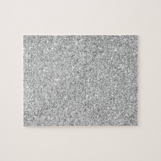 Elegant Silver Glitter Legpuzzel (Horizontaal)