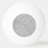 Elegant Silver Glitter Pingpongballen (Achterkant)