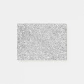 Elegant Silver Glitter Post-it® Notes (Voorkant)