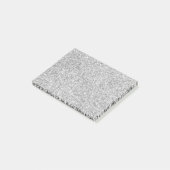 Elegant Silver Glitter Post-it® Notes (Schuin)