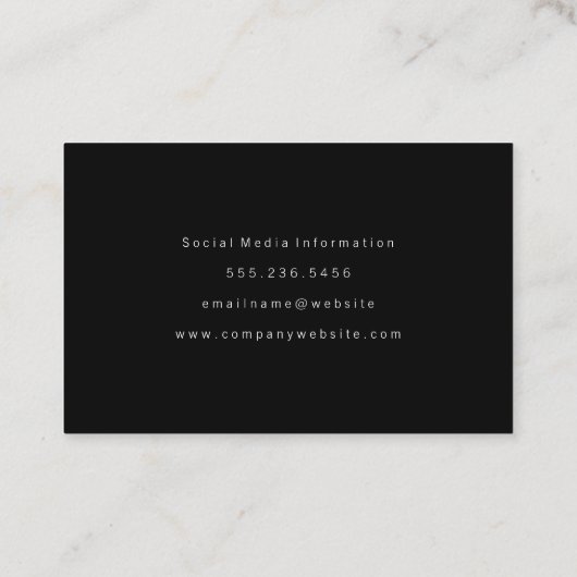 Elegant Silver Glitter Scribble Visitekaartje (Achterkant)