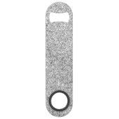 Elegant Silver Glitter Speed Flessenopener (Achterkant)