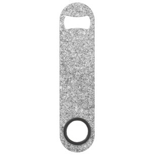 Elegant Silver Glitter Speed Flessenopener