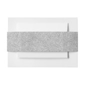 Elegant Silver Glitter Uitnodigingen Wikkel (Voorkant Voorbeeld)