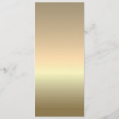 Elegant Silver Gold Calligraphy Wedding Menu (Achterkant)