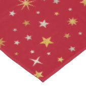 Elegant Silver Gold Cute Festive Red Kerstmis Tafelkleed (Gekanteld)
