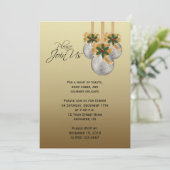 Elegant Silver Gold-kerstfeest Kaart (Staand voorkant)