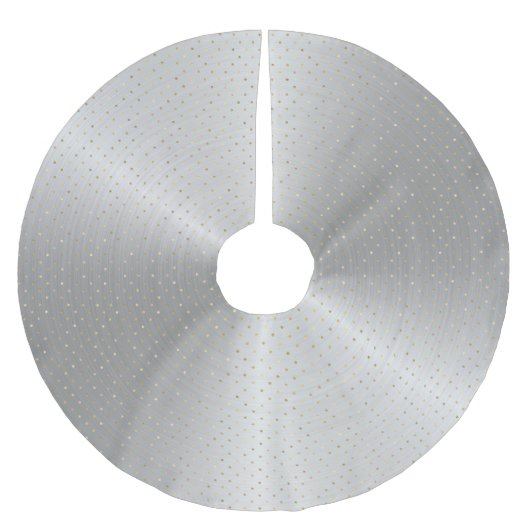 Elegant Silver Gold Stippen Kerstmis Kerstboom Rok (Voorkant)