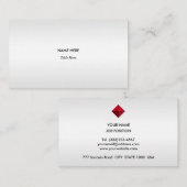 Elegant Silver Grey Shades Visitekaartje (Voorkant / Achterkant)