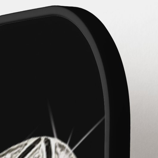 Elegant Silver Heart Pickleball Paddle (Links Detail)