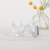 Elegant Silver-kerstbal op Bokeh Lights (Achterkant)