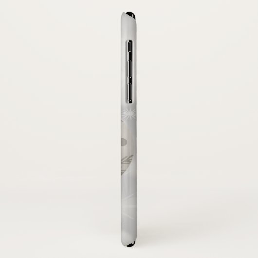 Elegant Silver-kerstbal op Bokeh Lights Case-Mate iPhone Case (Achterkant/links)