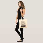 Elegant Silver-kerstbal op Bokeh Lights Tote Bag (Voorkant (model))