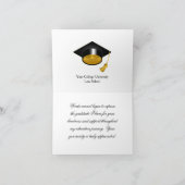 Elegant Silver Law School Afstuderen Bedankt (Binnen)