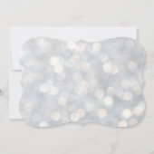 Elegant Silver Lights Bat Mitzvah Kaart (Achterkant)